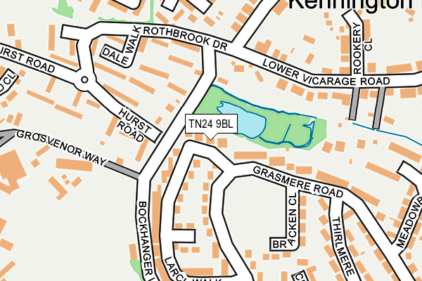 TN24 9BL map - OS OpenMap – Local (Ordnance Survey)
