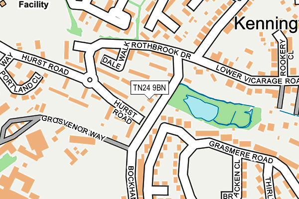 TN24 9BN map - OS OpenMap – Local (Ordnance Survey)