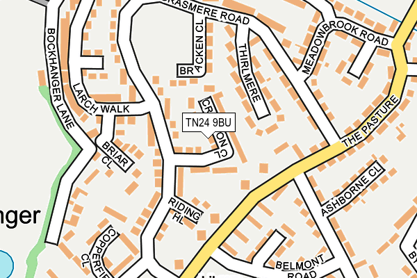 TN24 9BU map - OS OpenMap – Local (Ordnance Survey)