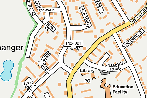 TN24 9BY map - OS OpenMap – Local (Ordnance Survey)