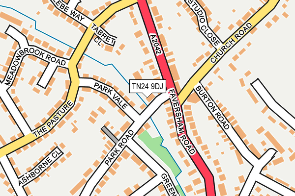 TN24 9DJ map - OS OpenMap – Local (Ordnance Survey)