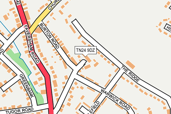 TN24 9DZ map - OS OpenMap – Local (Ordnance Survey)