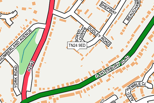 TN24 9ED map - OS OpenMap – Local (Ordnance Survey)