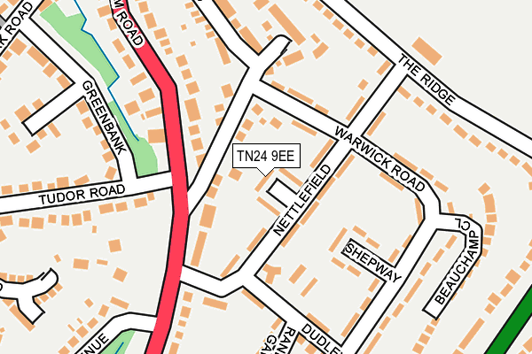 TN24 9EE map - OS OpenMap – Local (Ordnance Survey)
