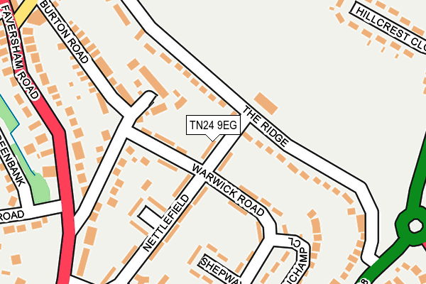 TN24 9EG map - OS OpenMap – Local (Ordnance Survey)