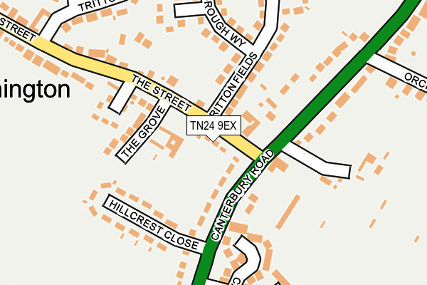 TN24 9EX map - OS OpenMap – Local (Ordnance Survey)