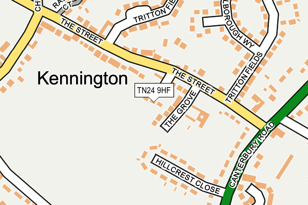 TN24 9HF map - OS OpenMap – Local (Ordnance Survey)