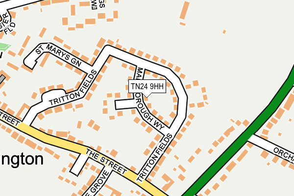 TN24 9HH map - OS OpenMap – Local (Ordnance Survey)