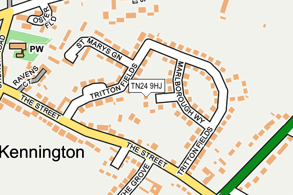 TN24 9HJ map - OS OpenMap – Local (Ordnance Survey)