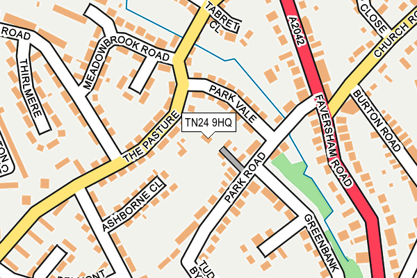 TN24 9HQ map - OS OpenMap – Local (Ordnance Survey)
