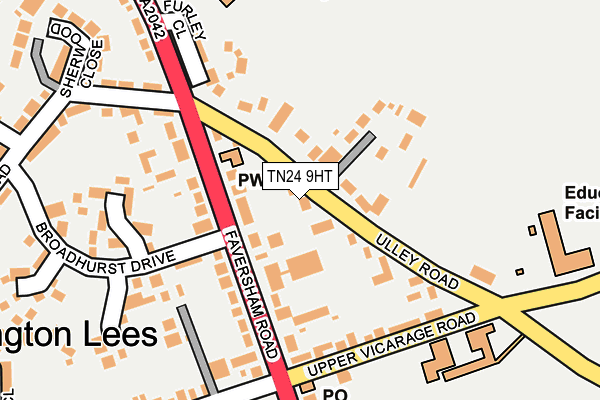 TN24 9HT map - OS OpenMap – Local (Ordnance Survey)