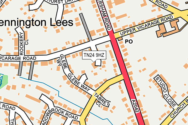 TN24 9HZ map - OS OpenMap – Local (Ordnance Survey)