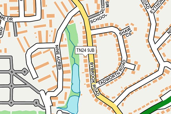 TN24 9JB map - OS OpenMap – Local (Ordnance Survey)