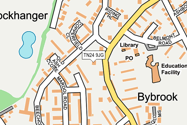 TN24 9JG map - OS OpenMap – Local (Ordnance Survey)