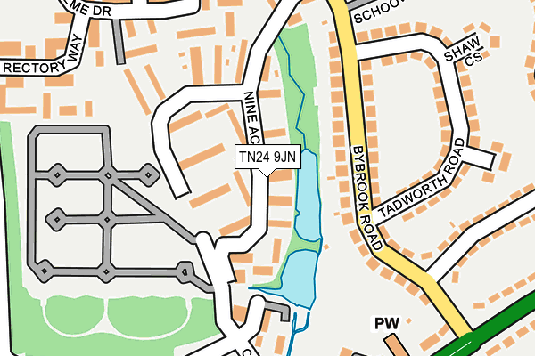 TN24 9JN map - OS OpenMap – Local (Ordnance Survey)