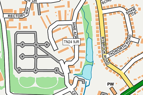 TN24 9JR map - OS OpenMap – Local (Ordnance Survey)