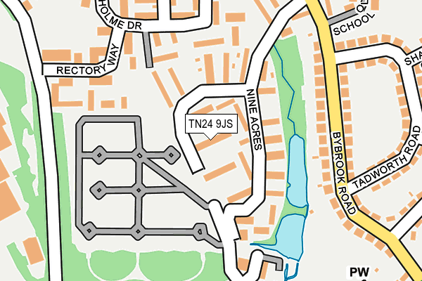 TN24 9JS map - OS OpenMap – Local (Ordnance Survey)