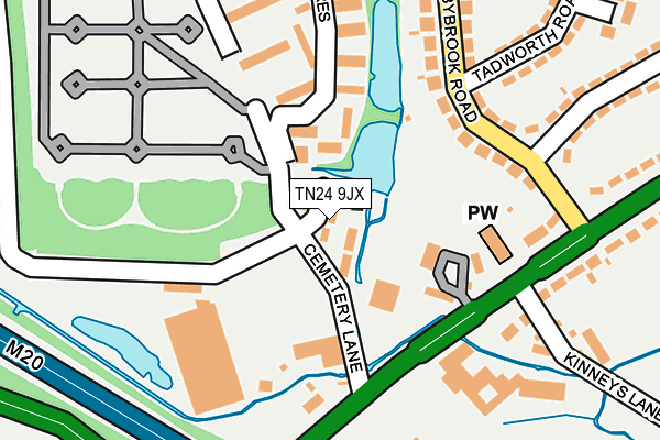 TN24 9JX map - OS OpenMap – Local (Ordnance Survey)