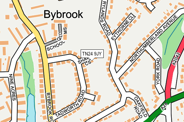 TN24 9JY map - OS OpenMap – Local (Ordnance Survey)