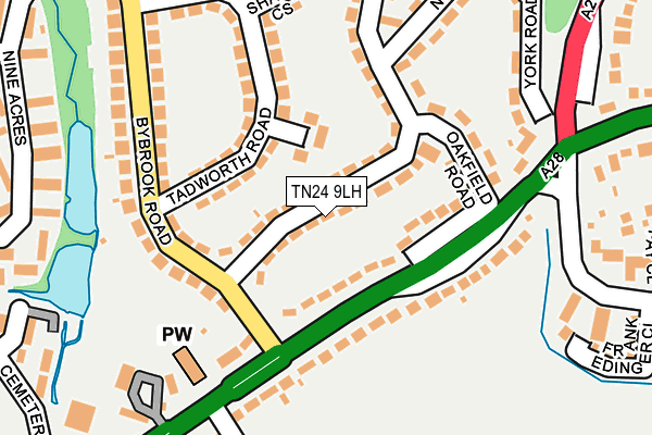 TN24 9LH map - OS OpenMap – Local (Ordnance Survey)