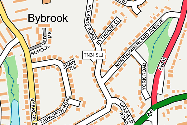 TN24 9LJ map - OS OpenMap – Local (Ordnance Survey)