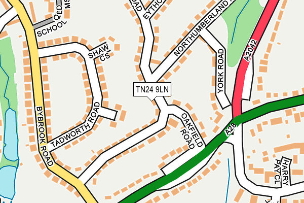 TN24 9LN map - OS OpenMap – Local (Ordnance Survey)