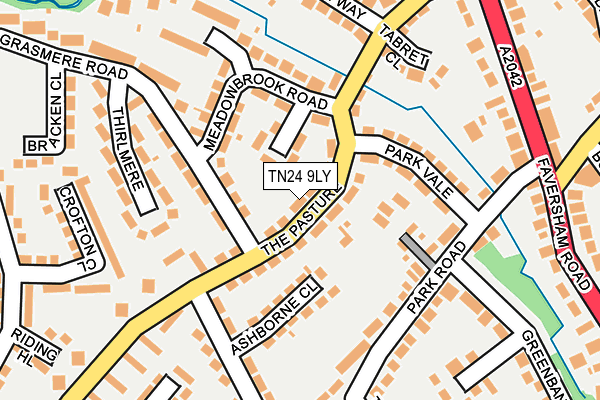 TN24 9LY map - OS OpenMap – Local (Ordnance Survey)