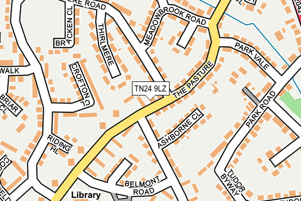 TN24 9LZ map - OS OpenMap – Local (Ordnance Survey)