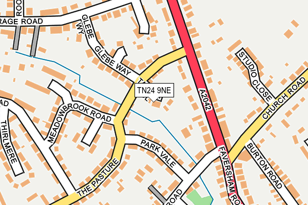 TN24 9NE map - OS OpenMap – Local (Ordnance Survey)