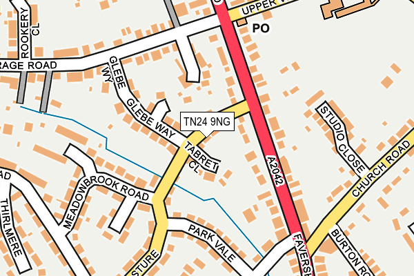 TN24 9NG map - OS OpenMap – Local (Ordnance Survey)