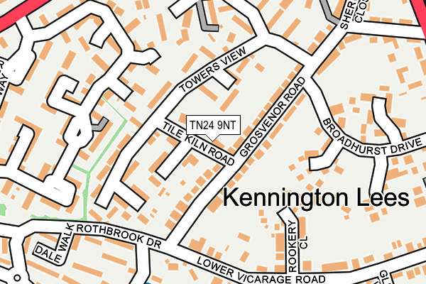 TN24 9NT map - OS OpenMap – Local (Ordnance Survey)