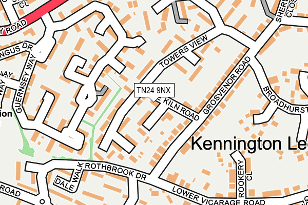 TN24 9NX map - OS OpenMap – Local (Ordnance Survey)