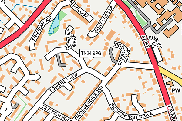 TN24 9PG map - OS OpenMap – Local (Ordnance Survey)