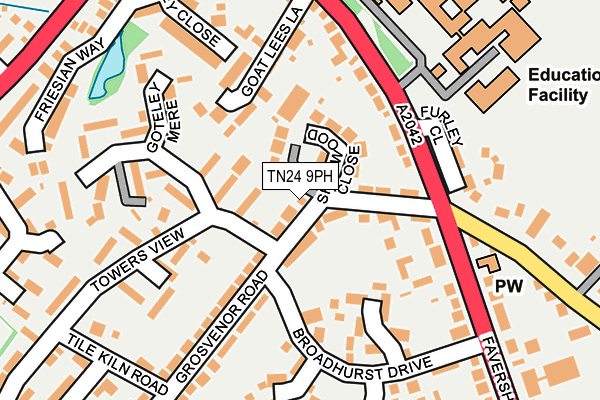TN24 9PH map - OS OpenMap – Local (Ordnance Survey)