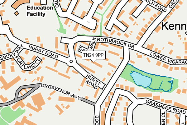 TN24 9PP map - OS OpenMap – Local (Ordnance Survey)