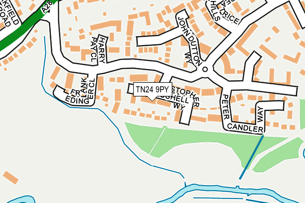 TN24 9PY map - OS OpenMap – Local (Ordnance Survey)