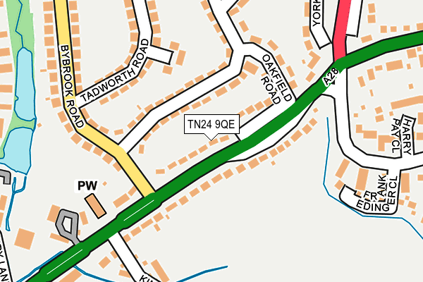 TN24 9QE map - OS OpenMap – Local (Ordnance Survey)