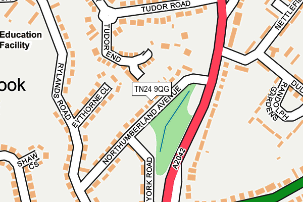 TN24 9QG map - OS OpenMap – Local (Ordnance Survey)