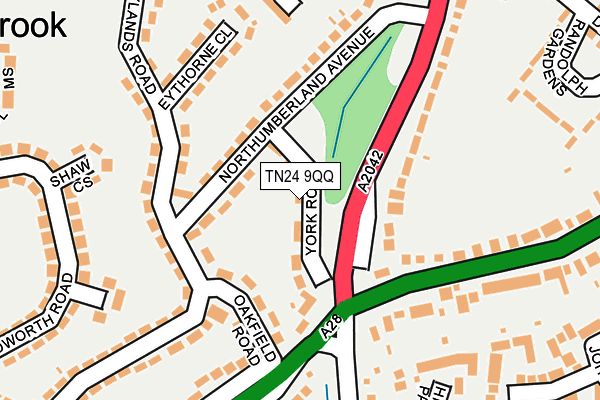 TN24 9QQ map - OS OpenMap – Local (Ordnance Survey)