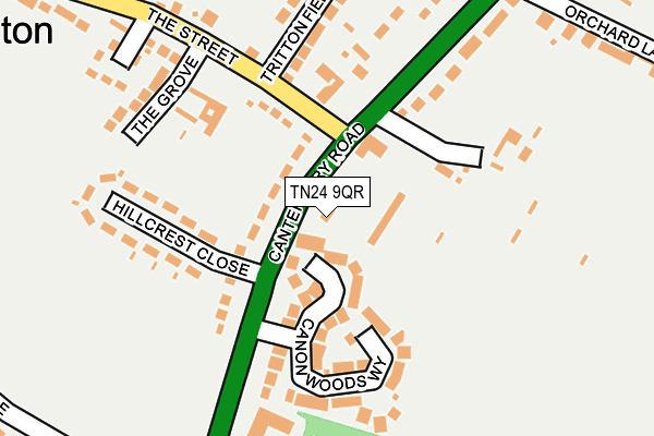 TN24 9QR map - OS OpenMap – Local (Ordnance Survey)