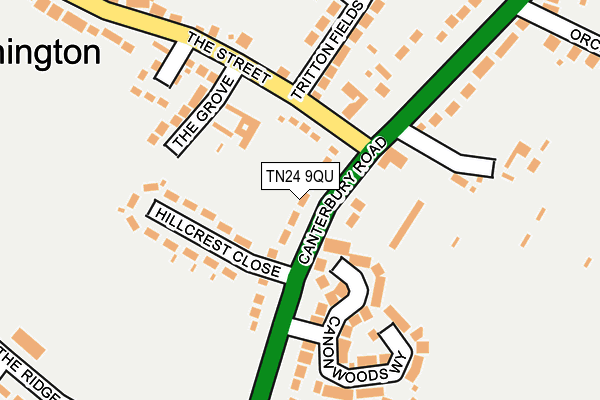 TN24 9QU map - OS OpenMap – Local (Ordnance Survey)