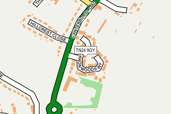 TN24 9QY map - OS OpenMap – Local (Ordnance Survey)