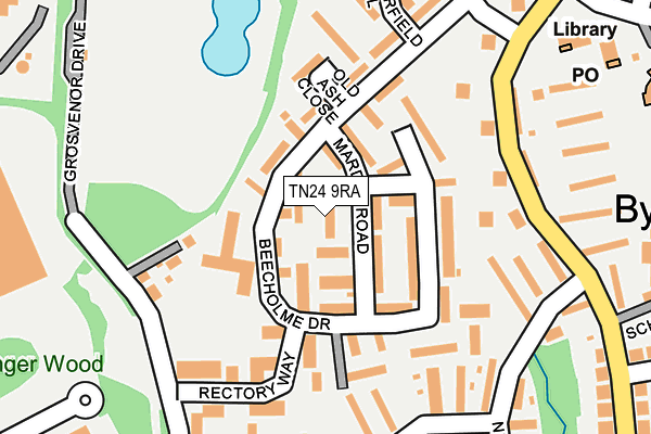 TN24 9RA map - OS OpenMap – Local (Ordnance Survey)