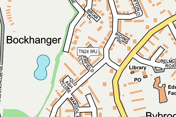 TN24 9RJ map - OS OpenMap – Local (Ordnance Survey)