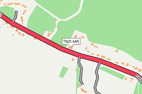 TN25 4AR map - OS OpenMap – Local (Ordnance Survey)