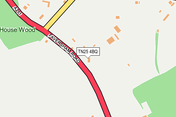 TN25 4BQ map - OS OpenMap – Local (Ordnance Survey)