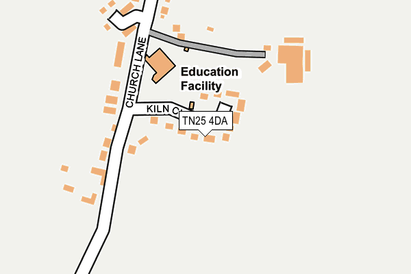 TN25 4DA map - OS OpenMap – Local (Ordnance Survey)