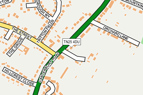 TN25 4DU map - OS OpenMap – Local (Ordnance Survey)