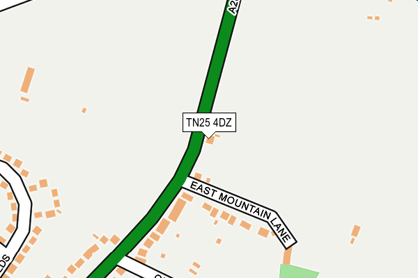 TN25 4DZ map - OS OpenMap – Local (Ordnance Survey)