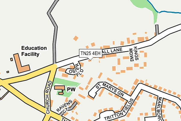 TN25 4EH map - OS OpenMap – Local (Ordnance Survey)